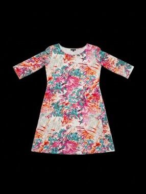 Alexander & Oak Tropical Print Shift Dress